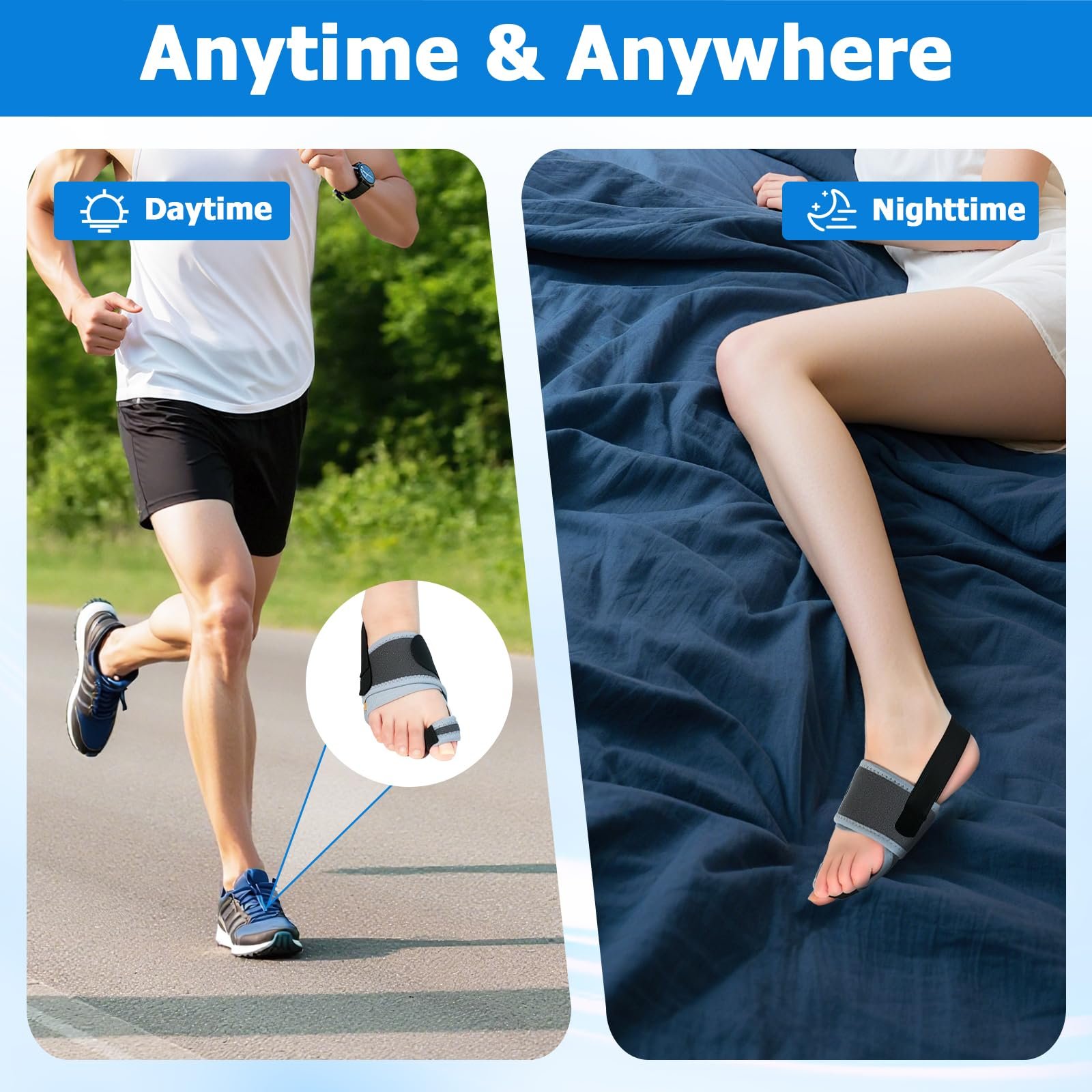 Шина для коррекции Hallux Valgus, корректор Hallux Valgus, корректоры молотковидных пальцев, фото №7 Шина для коррекции Hallux Valgus, корректор Hallux Valgus, корректоры молотковидных пальцев, фото №7