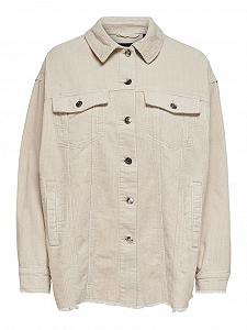 Рубашка ONLY ONLBITTEN LIFE CORD SHACKET PNT NOOS 15182101 Бежевый L - Фото 1