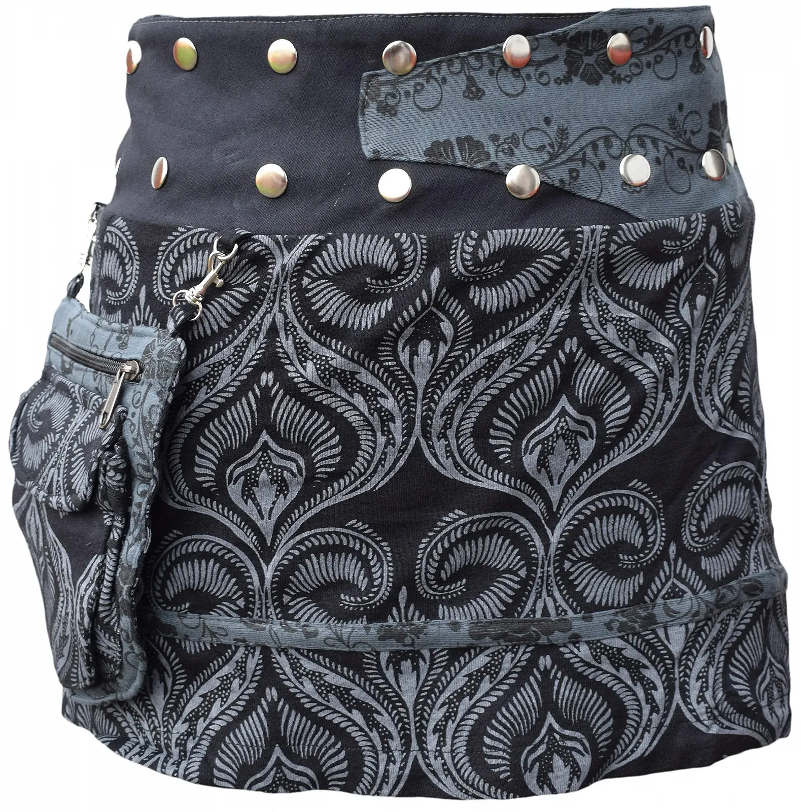 Спідниця Gheri Коротка Квіткова Знімна Кишеня Двостороння Бавовняна, фото №5