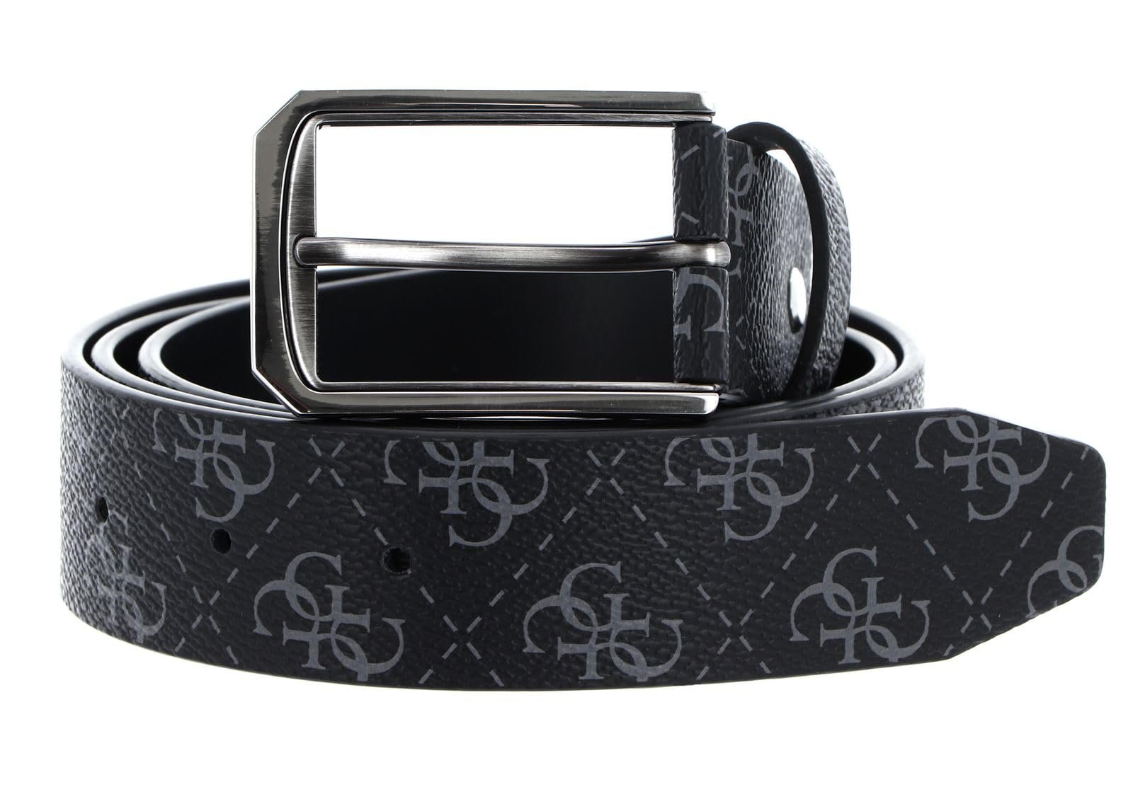 Ремінь GUESS Vezzola Регульований та двосторонній W105 Dark Black, фото №1