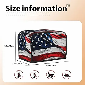 Чехол для тостера на 2 ломтика с двумя карманами цена на synthetic.ua - Фото 1 Чехол для тостера на 2 ломтика с двумя карманами synthetic.ua - Фото 1