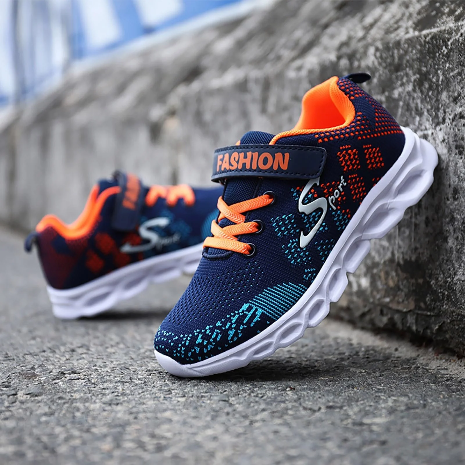 Кроссовки Детские Легкие Спортивные - Дышащие Сетчатые Комнатные Уличные Беговые Модные Нескользящие Детские Кроссовки для Отдыха Теннисные Кроссовки, фото №7