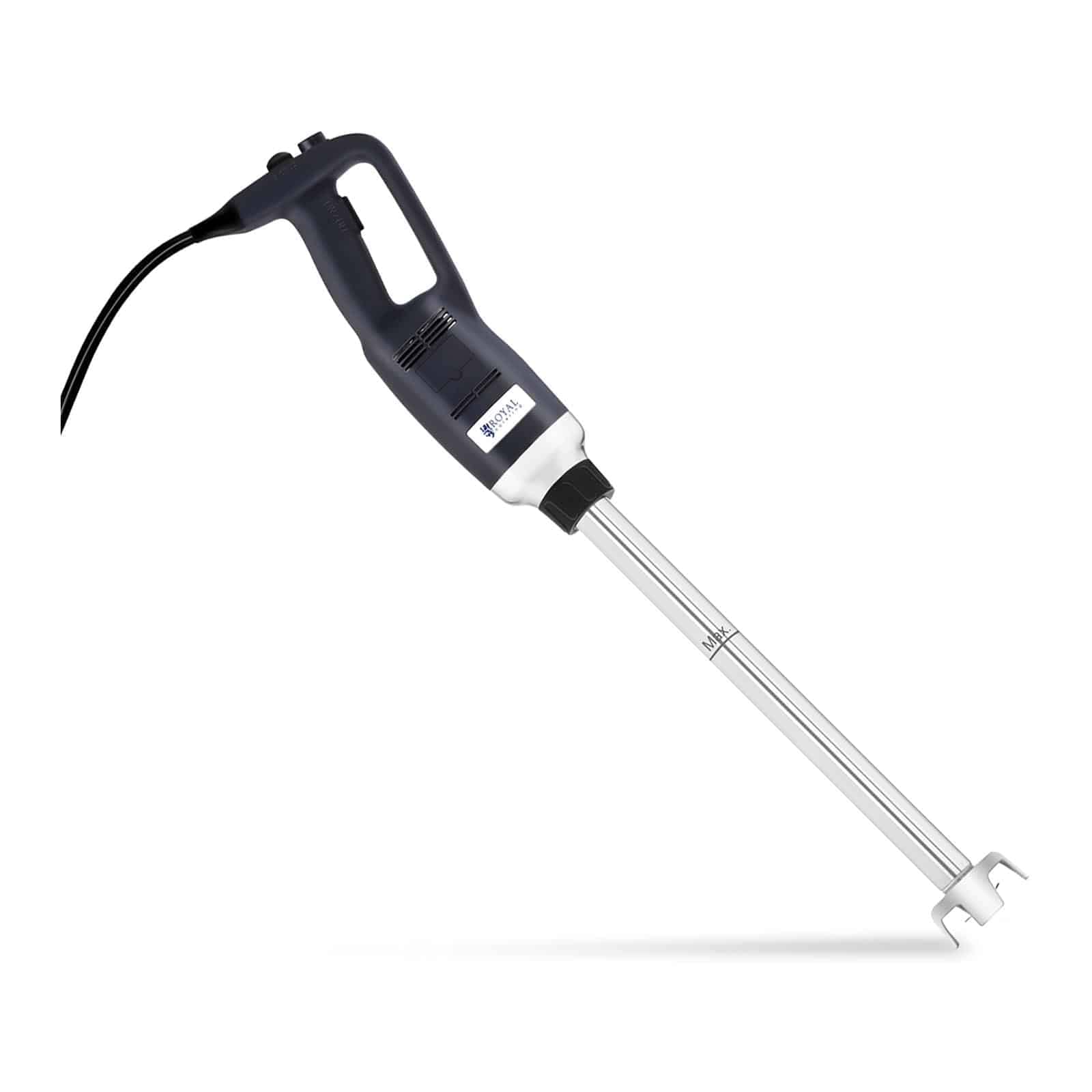Блендер Royal Catering RCSM-500-500P Wand (Эргономичная Рукоятка, 500 Вт, 4000 - 18,000 об/мин, Непрерывный, Защита от Брызг, Смешивающий Стержень 500 мм, Нержавеющая Сталь) Черный, фото №1