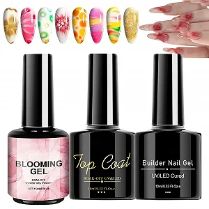 Гель-лак Гель в форме цветов Shine Finish Base Top Coat Blooming Gel - Фото 1