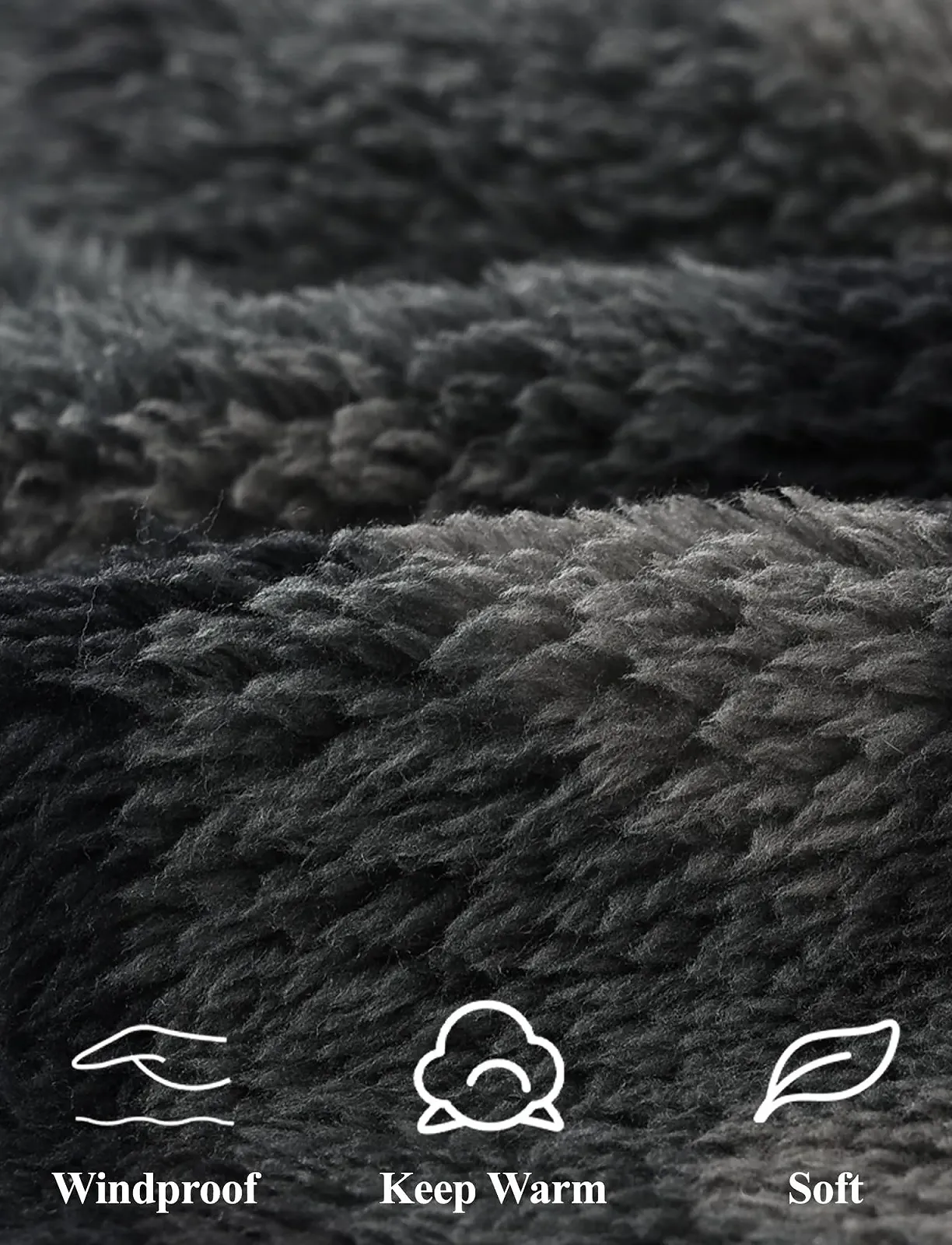 Жилет FEOYA дитячий флісовий без рукавів, пухнастий, теплий зимовий, легкий, на блискавці, фото №5