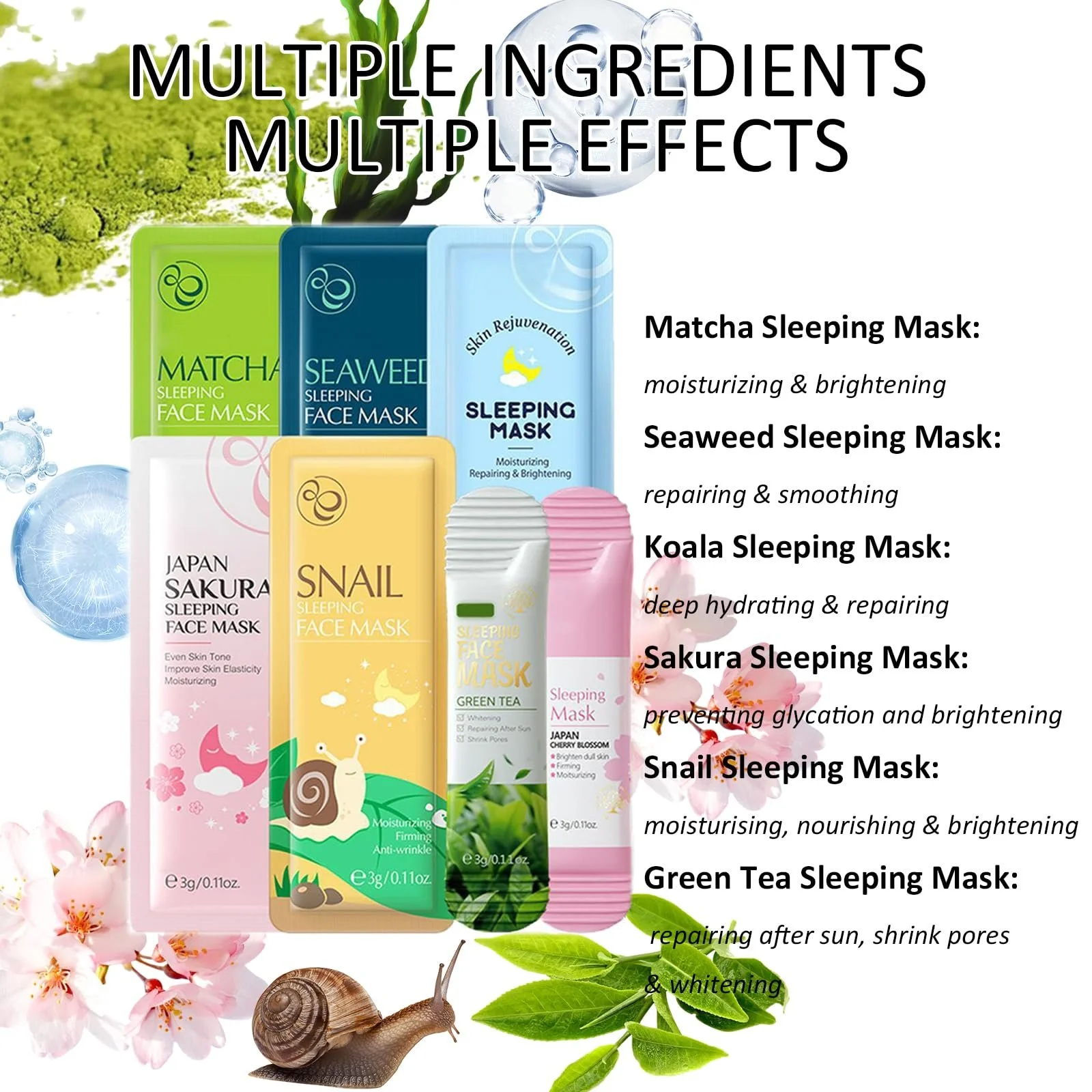 Маска для лица Набор масок, Набор масок для лица, Грязевая маска, Маска для лица, Глубокое очищение, Ночная маска для лица, Увлажняющая маска, Очищает Увлажняет, Увлажняет и успокаивает кожу, фото №5 Маска для лица Набор масок, Набор масок для лица, Грязевая маска, Маска для лица, Глубокое очищение, Ночная маска для лица, Увлажняющая маска, Очищает Увлажняет, Увлажняет и успокаивает кожу, фото №5