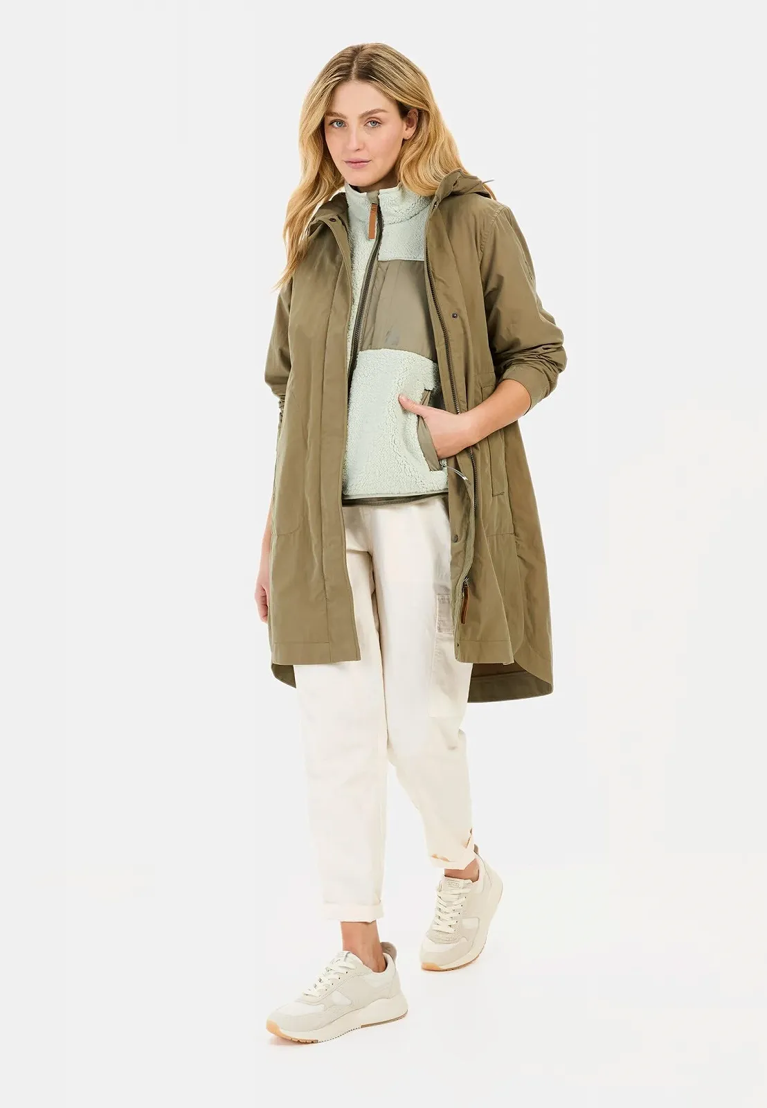 Жіноча парка camel active Довга з регульованою талією, фото №4 Жіноча парка camel active Довга з регульованою талією, фото №4