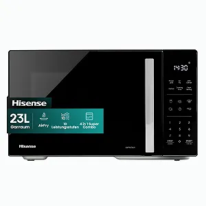 Микроволновая печь Hisense H23MOBS5HC 23 л 900 Вт AirFry 4 в 1 Super Combination Функция памяти Многоэтапное приготовление Автоматические программы 10 уровней мощности Быстрый старт Функция разморозки Блокировка от детей Черная - Фото 1