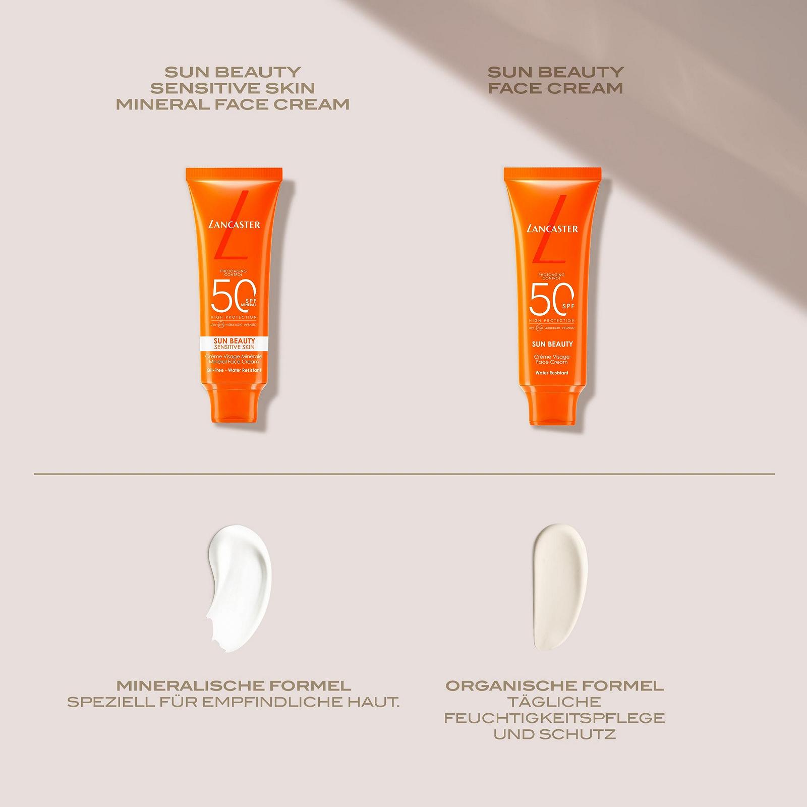 Мінеральний крем для обличчя Lancaster Sun Beauty Sensitive Skin SPF50, 50 мл, фото №9