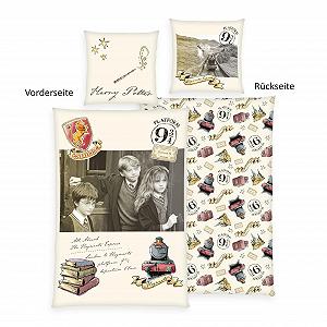 Постельное белье Herding Harry Potter, наволочка 80 x 80 см с двусторонним мотивом, пододеяльник 135 x 200 см, на пуговицах, 100% хлопок synthetic.ua - Фото 1