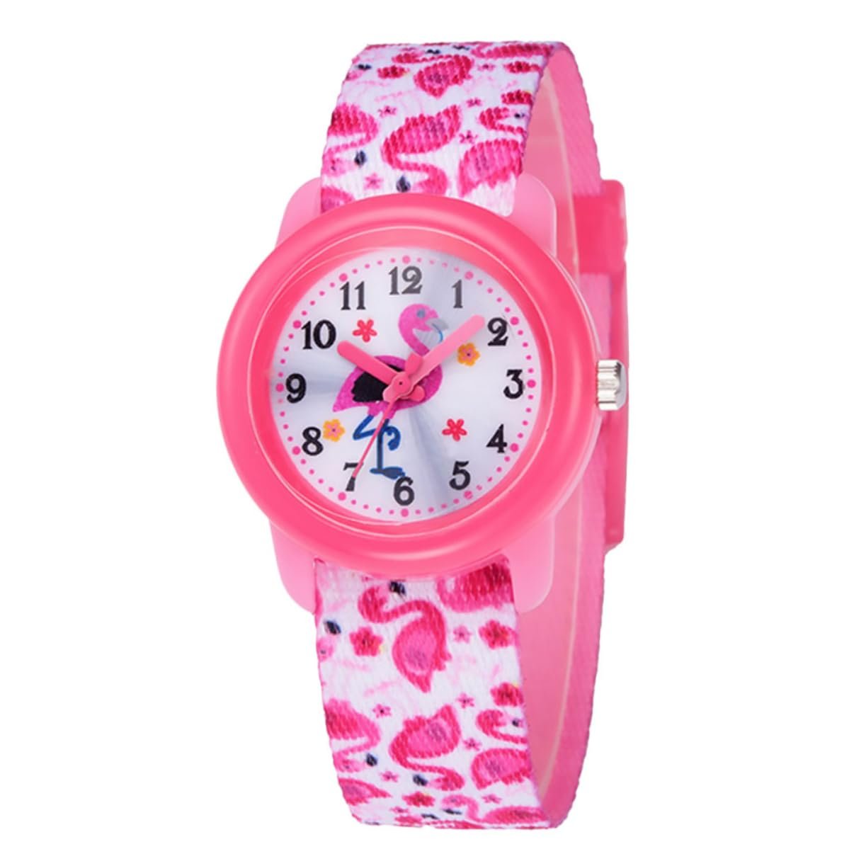 Часы кварцевые детские Beaupretty с мультяшным фламинго дизайном, фото №1 Часы кварцевые детские Beaupretty с мультяшным фламинго дизайном, фото №1