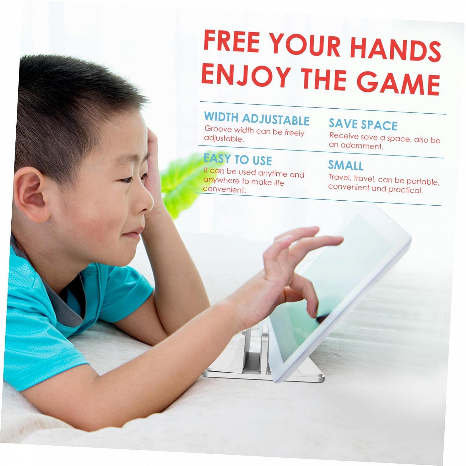 Подставка для ноутбука алюминиевая вертикальная стабильная для экономии места серебристая, фото №8 Подставка для ноутбука алюминиевая вертикальная стабильная для экономии места серебристая, фото №8