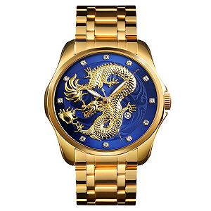 Годинник Skmei 9193 Gold-Blue - Фото 1