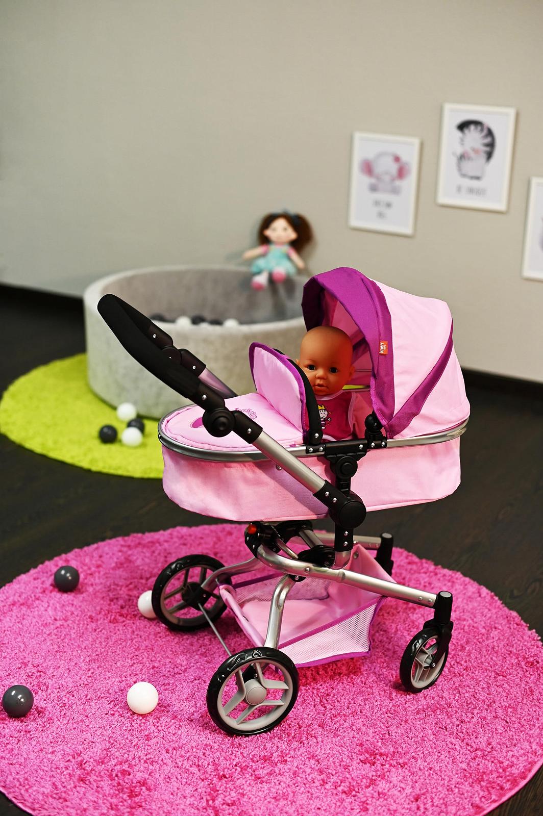 Коляска KNORRTOYS.COM 90937 для кукол Princess розовый, фото №13