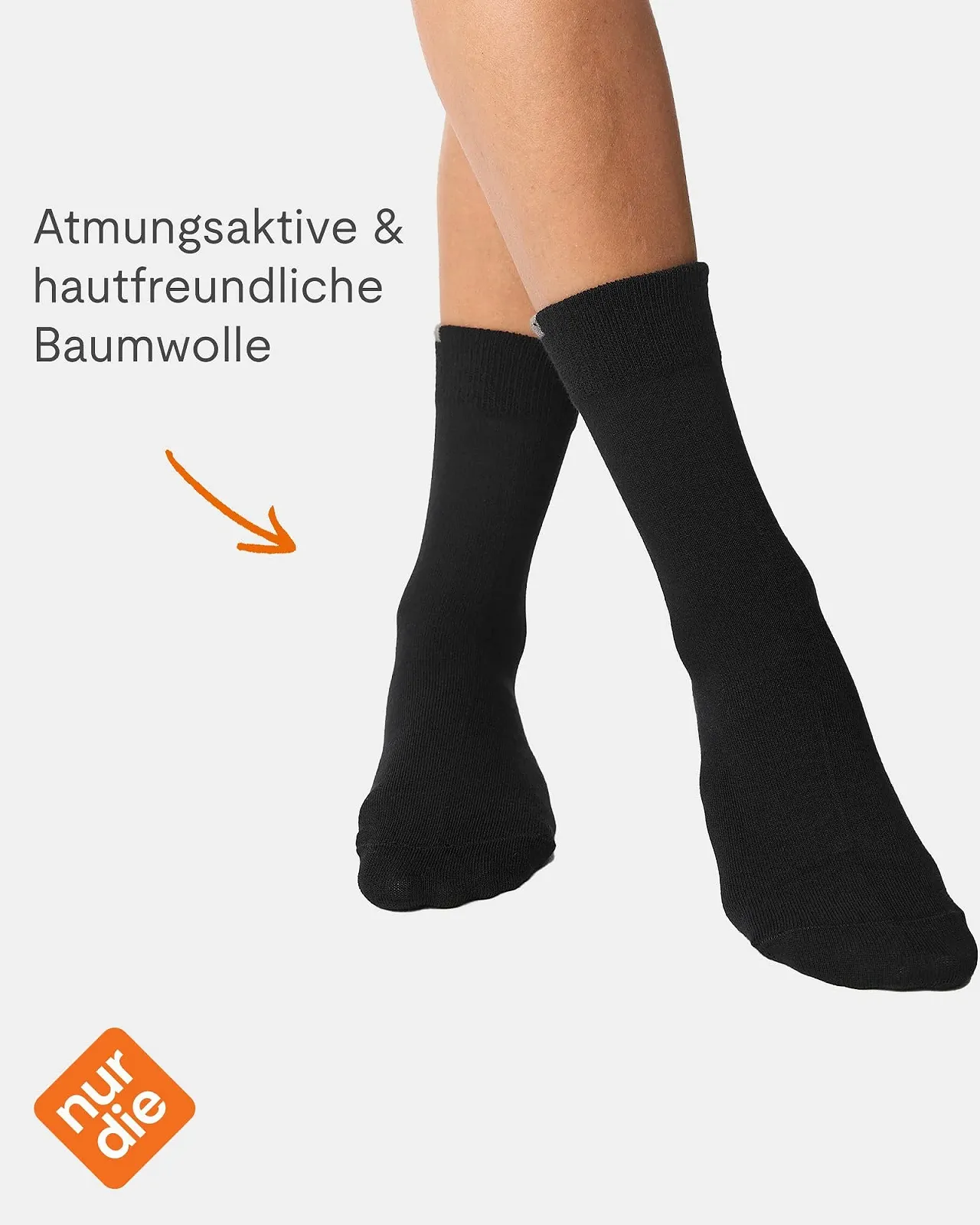 Шкарпетки Nur Die, 9 пар, дихаюча бавовна, фото №2