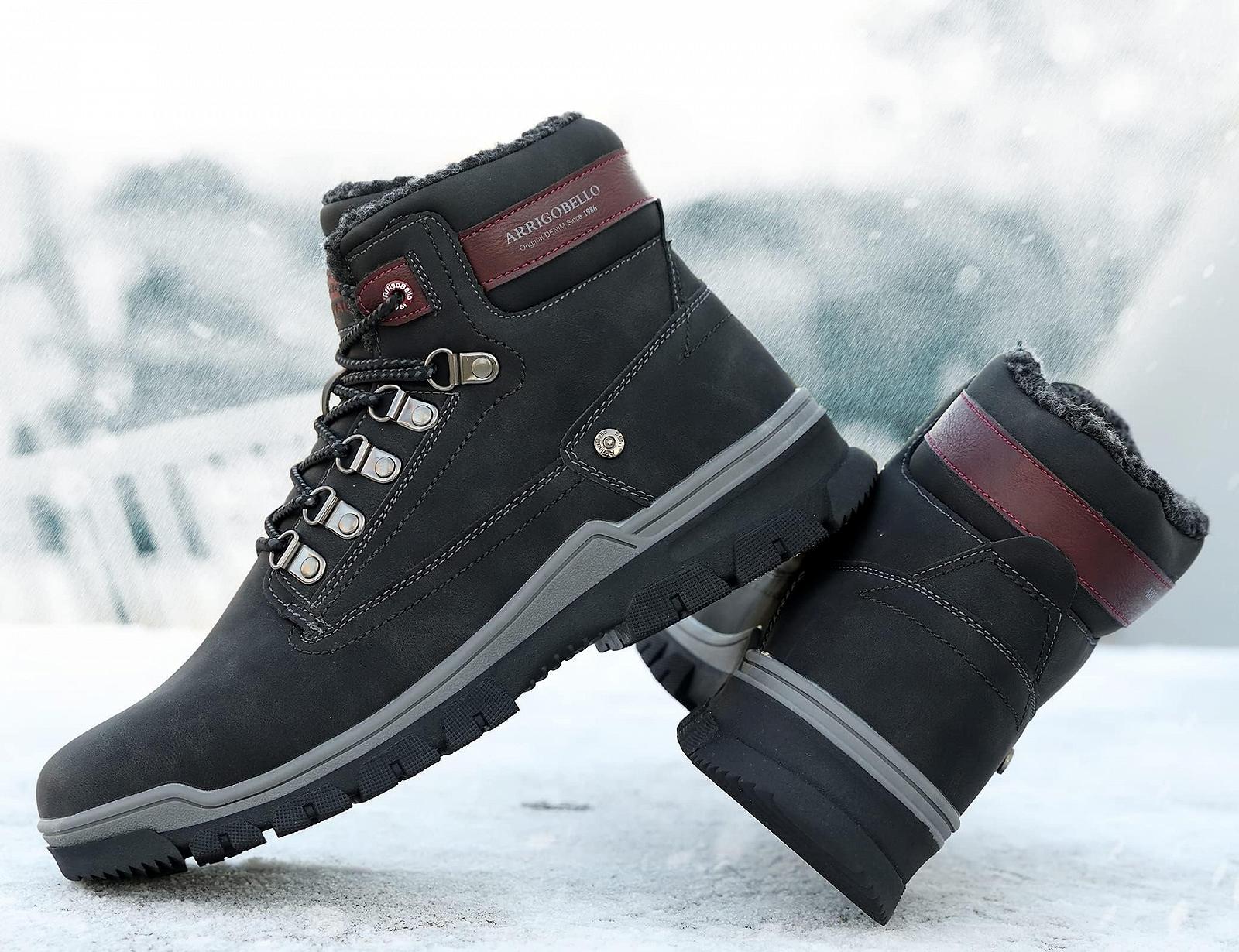 Чоловічі зимові черевики ARRIGO BELLO Lined Non-Slip Warm Cosy Trekking Hiking, фото №8