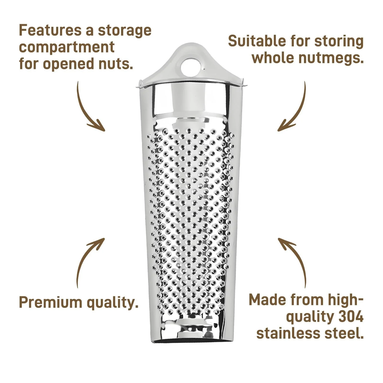 Терка с контейнером для мускатного ореха, фото №3 Терка с контейнером для мускатного ореха, фото №3