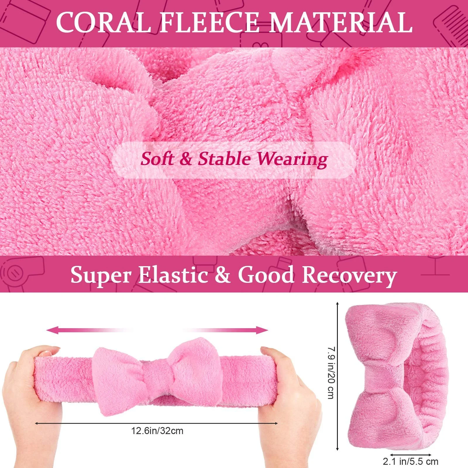 Повязка для волос с бантом, фото №2