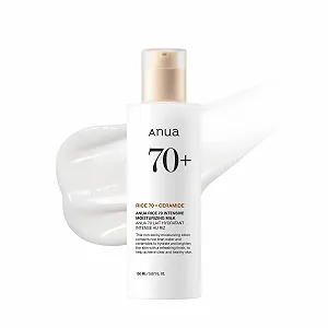 Молочко ANUA RICE 70 Intensive Moisturising Milk для глубокого увлажнения и питания, сияющая стеклянная кожа, рисовая вода, ниацинамид, керамид, легкое, корейский уход за кожей, 150 мл - Фото 1