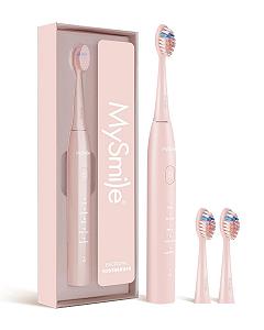 Зубная щетка электрическая MySmile DY156 звуковая, 45000VPM, розовая - Фото 1