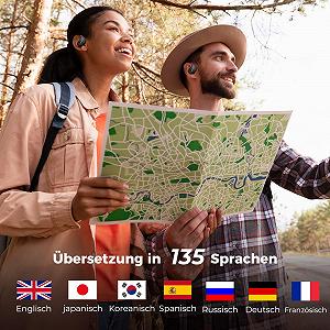 Наушники-переводчик MINISO X15 PRO AI, 3-в-1, 148 языков с приложением, KI, Bluetooth 5.4 для обучения, путешествий synthetic.ua - Фото 1