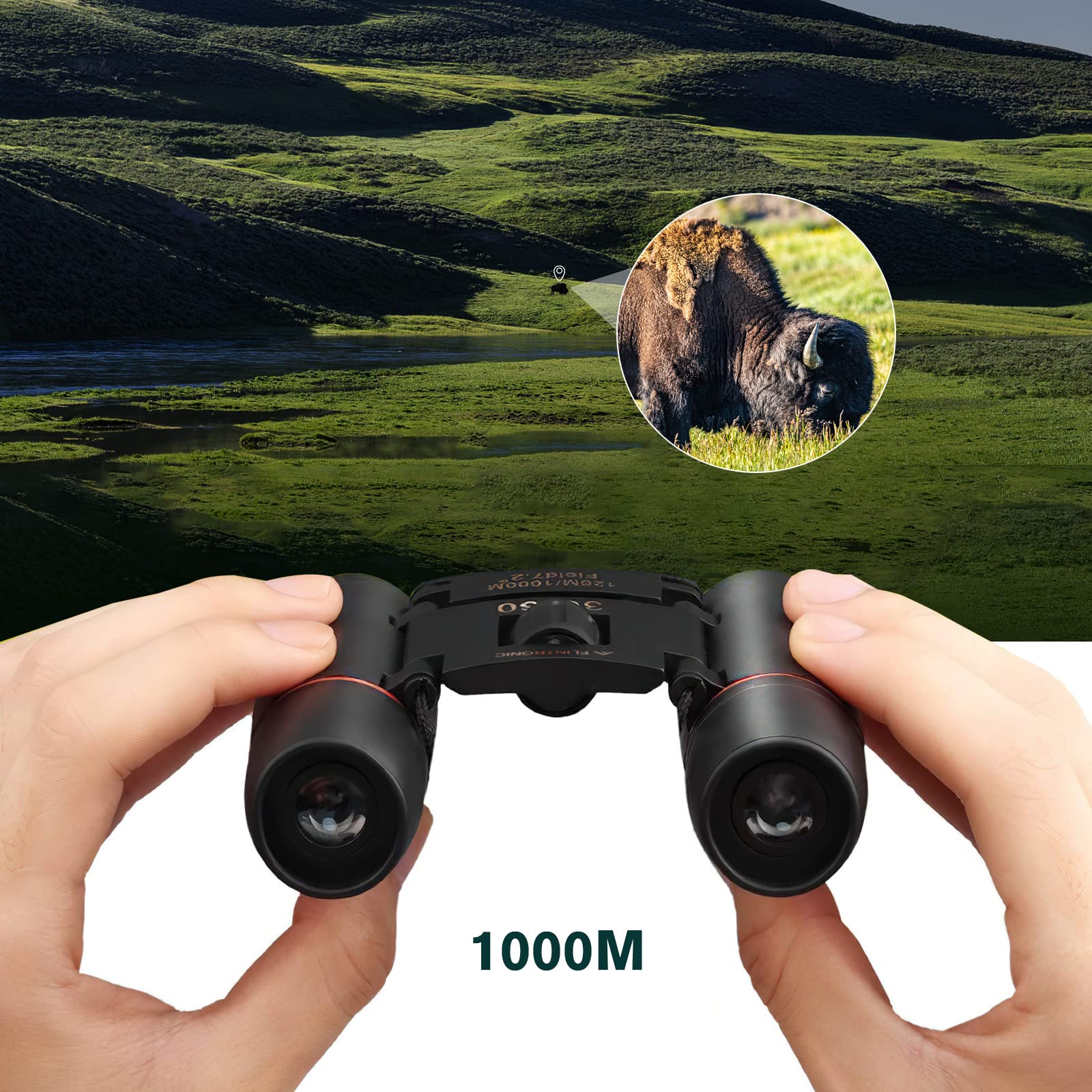 Бинокль Flintronic 30x60 Компактный Мини Черный, фото №5 Бинокль Flintronic 30x60 Компактный Мини Черный, фото №5