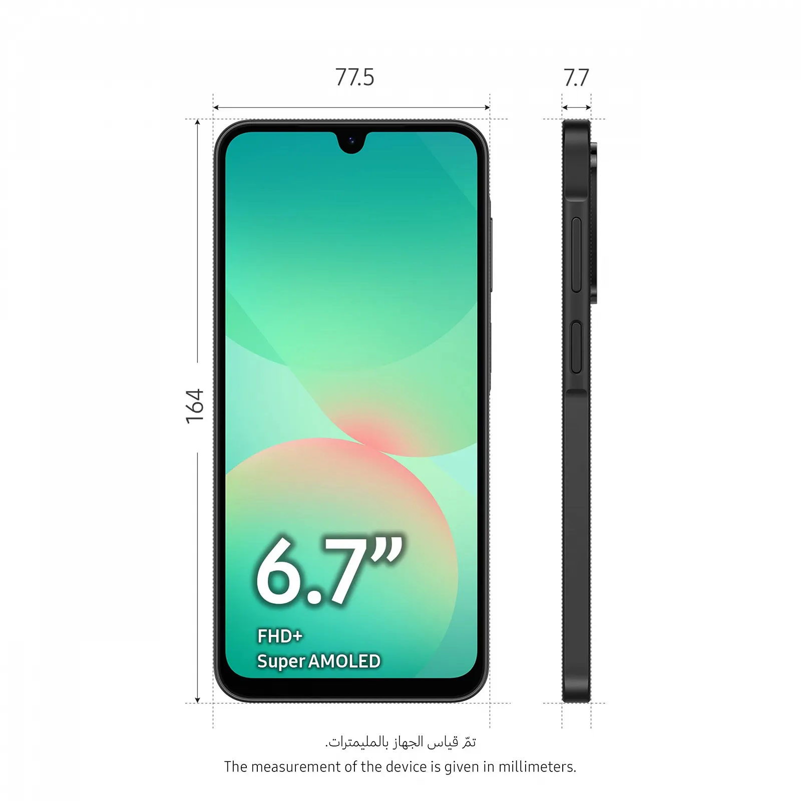 Смартфон Samsung Galaxy A26 A266 6.7 дюйма 128 ГБ, 6 ГБ RAM Черный, фото №2
