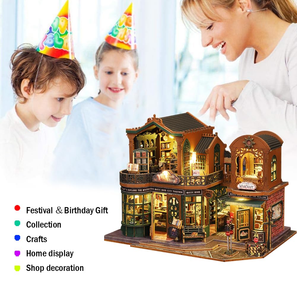 Мініатюрний будиночок Magic Dollhouse Magic Book Shop 1:24, фото №3