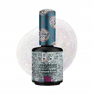 Купить Гель-лак Pink Gellac 204 Diamond Silver, серебряный, 15 мл - Фото 1 Гель-лак Pink Gellac 204 Diamond Silver, серебряный, 15 мл - Фото 1