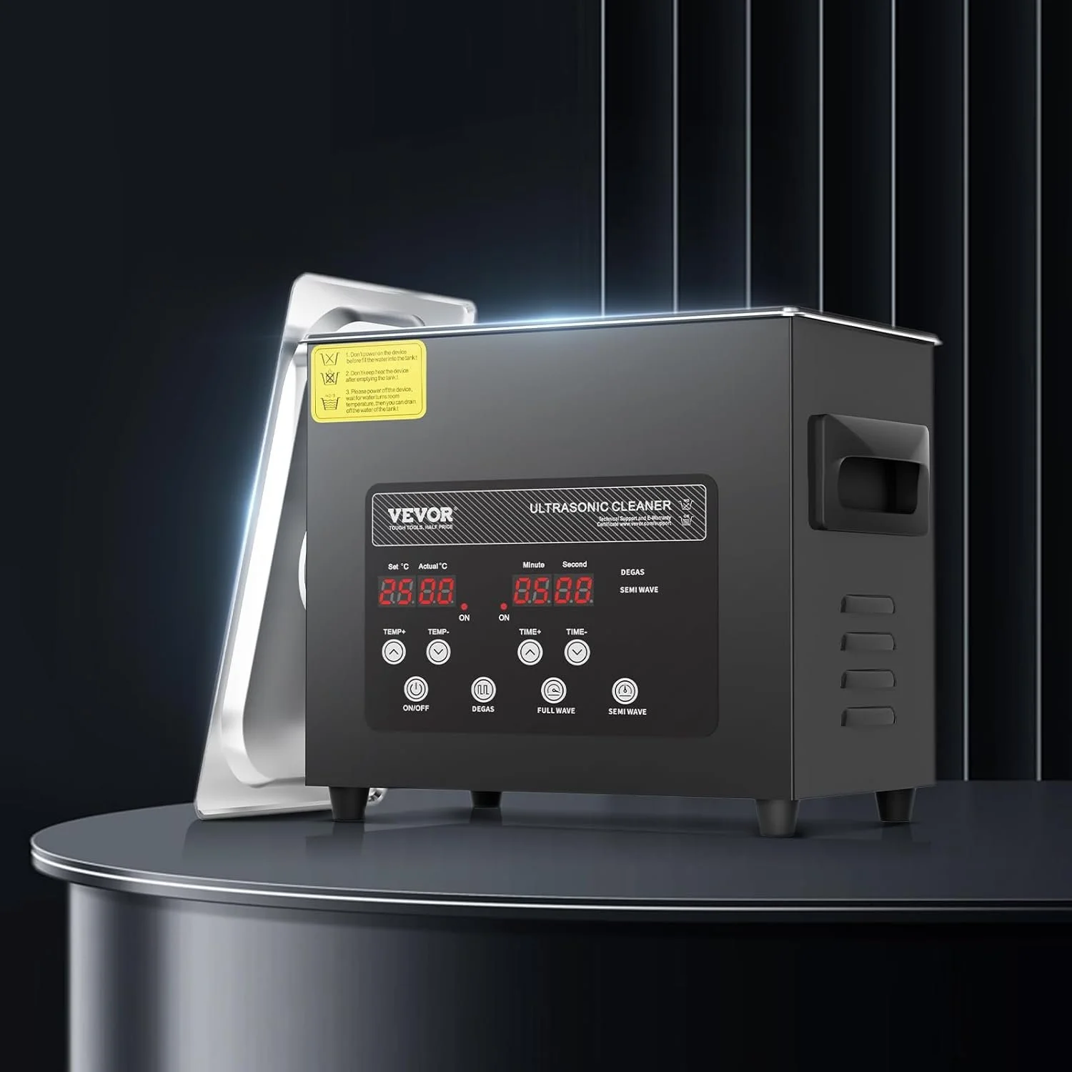 Ультразвуковой очиститель Vevor Ultrasonic Cleaner K2-F3 Black, фото №8 Ультразвуковой очиститель Vevor Ultrasonic Cleaner K2-F3 Black, фото №8