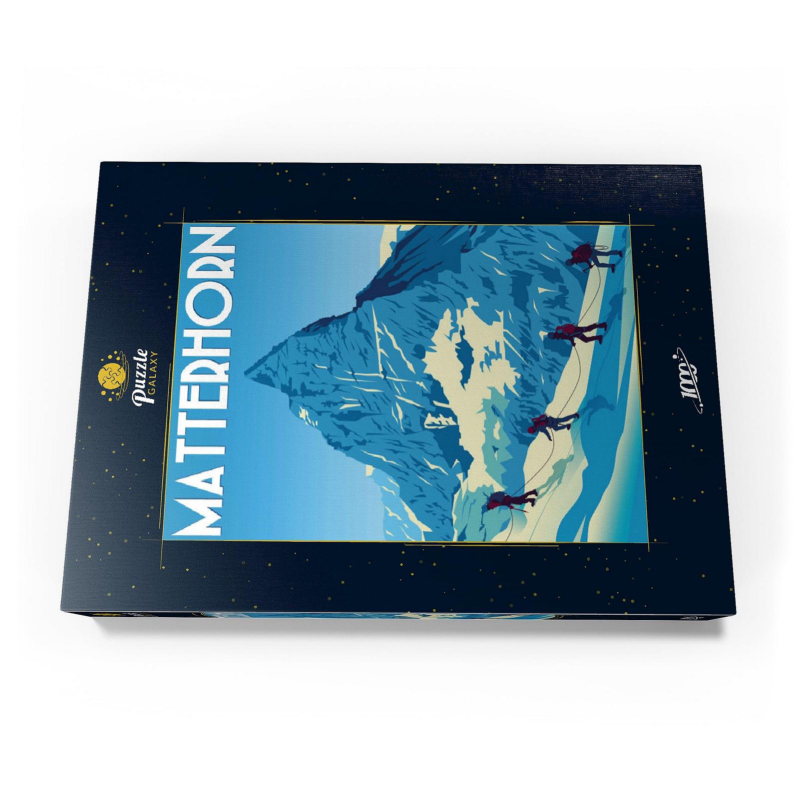 Пазл MyPuzzle Special Collection Matterhorn Switzerland Art Deco Style Vintage Poster Illustration Премиум 1000 деталей, фото №2