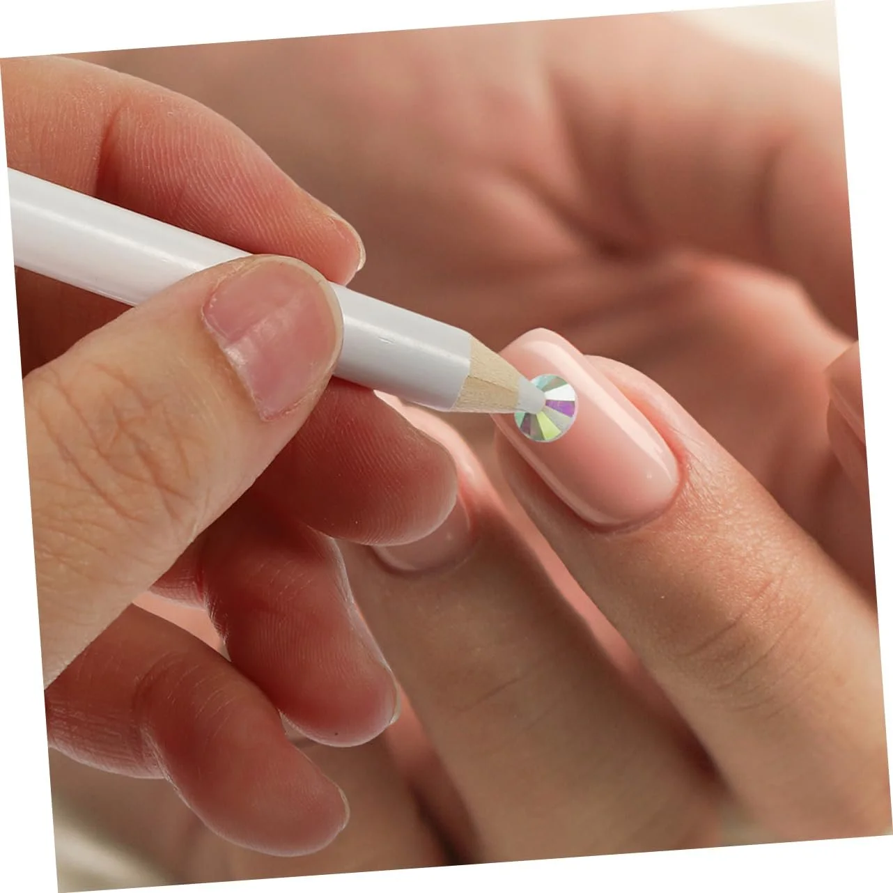 Набір прикрас для нігтів 12 Grid Круглий скляний з плоскою задньою частиною, фото №5