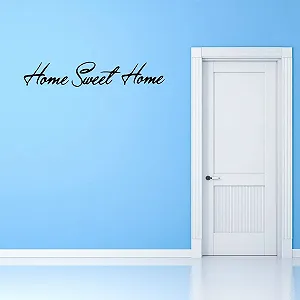 Наклейка на стіну Tbest Home Sweet Home PVC Чорна - Фото 1