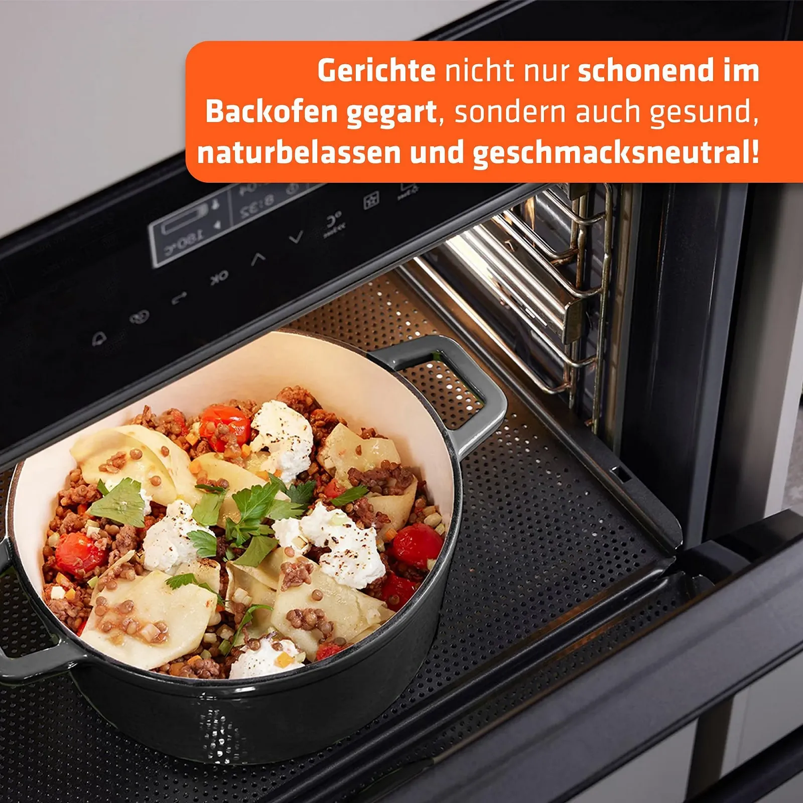 Жаровня Berndes B.iron 6L 31 x 24 cm з кришкою чавунна емальована, фото №7