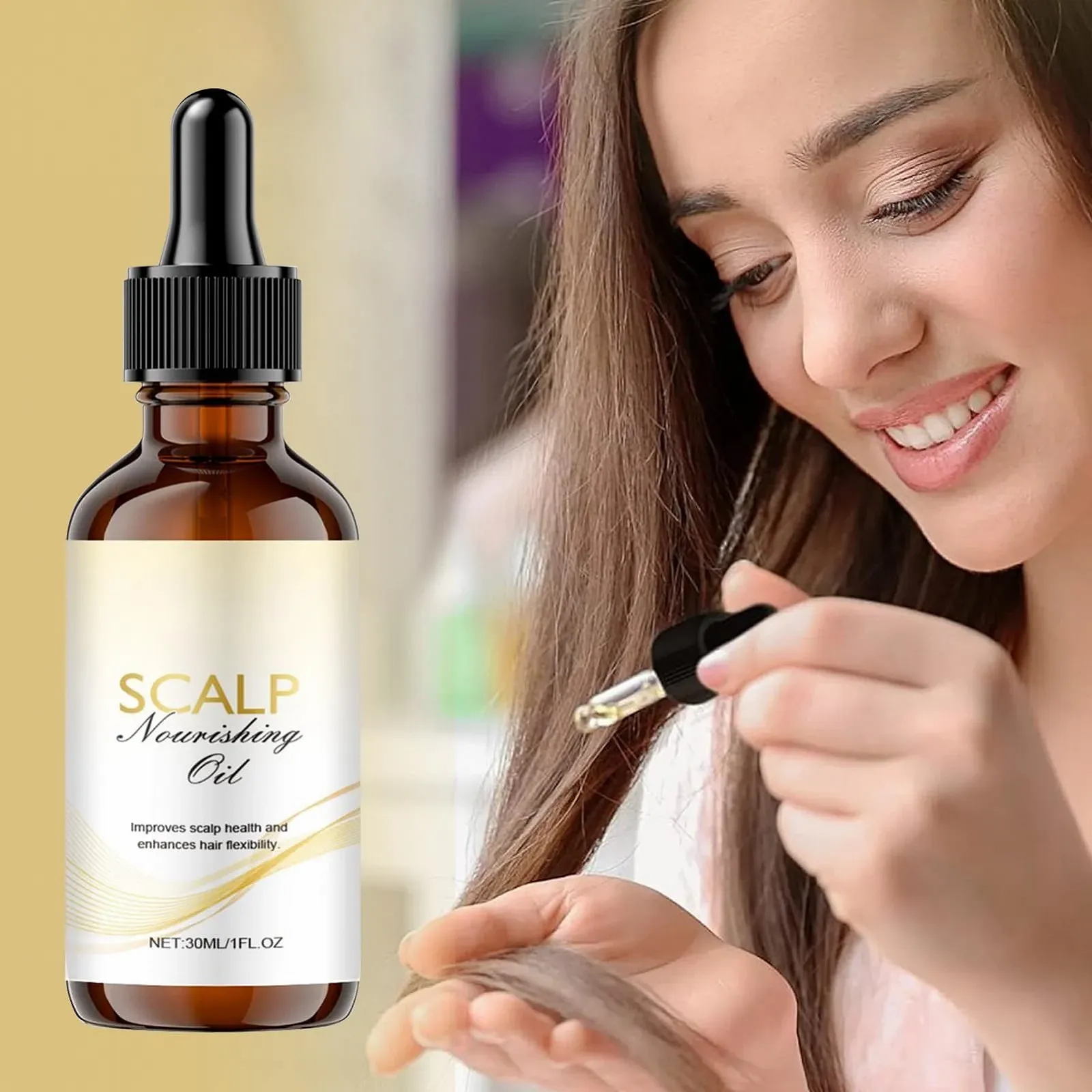 Олія Jukeoiu для росту волосся, 30 мл. Засіб для догляду за волоссям при кучерявості для жінок, фото №8