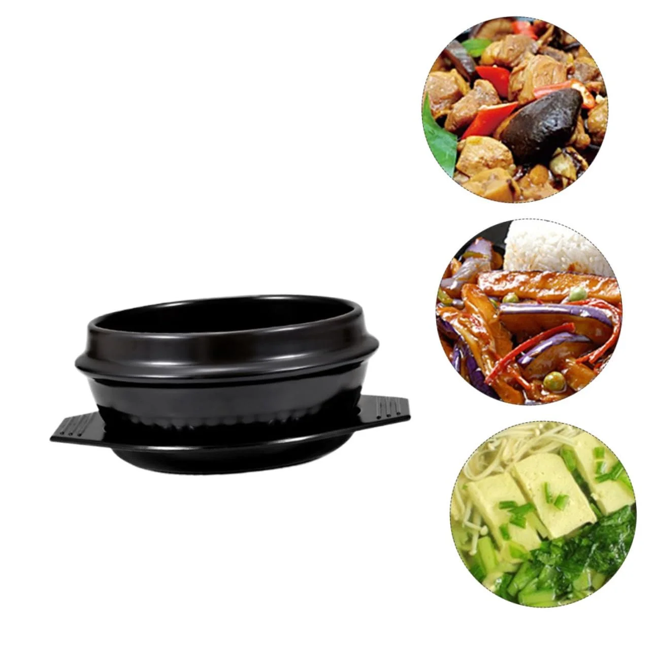 Кастрюля VALICLUD керамическая 1 шт. термостойкая с вентиляционными отверстиями, фото №5