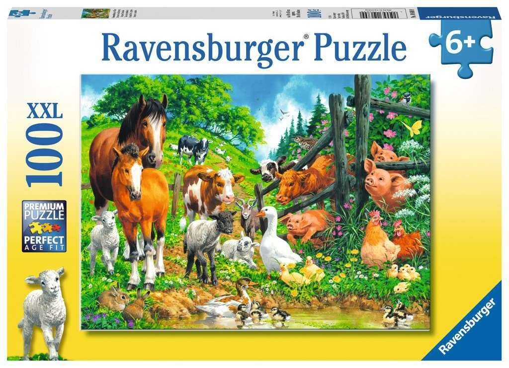 Пазл Ravensburger XXL Versammlung der Tiere 100 деталей 10689, фото №1
