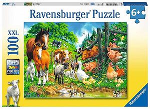 Пазл Ravensburger XXL Versammlung der Tiere 100 деталей 10689 - Фото 1