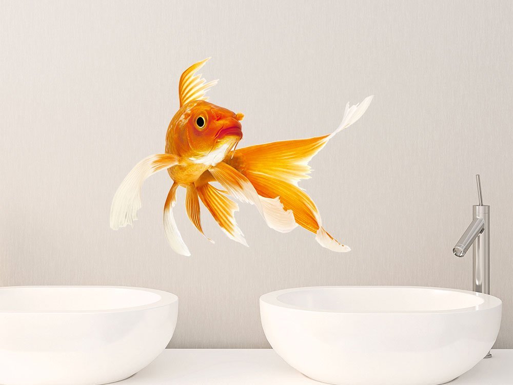 Наклейка на стіну GRAZDesign Золота рибка Водонепроникна 40 x 30 см, фото №7 Наклейка на стіну GRAZDesign Золота рибка Водонепроникна 40 x 30 см, фото №7