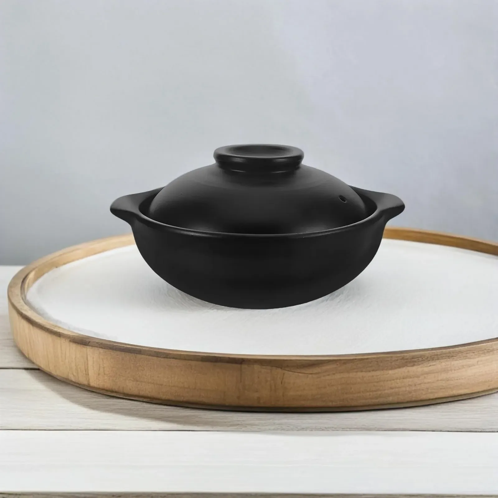 Каструля Sosoport глиняна китайська з кришкою термостійка, фото №5