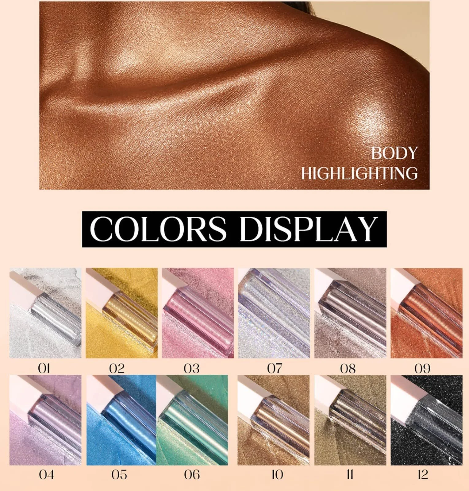 Рідкі тіні для очей Хамелеон Блискучі Металеві, фото №3 Рідкі тіні для очей Хамелеон Блискучі Металеві, фото №3