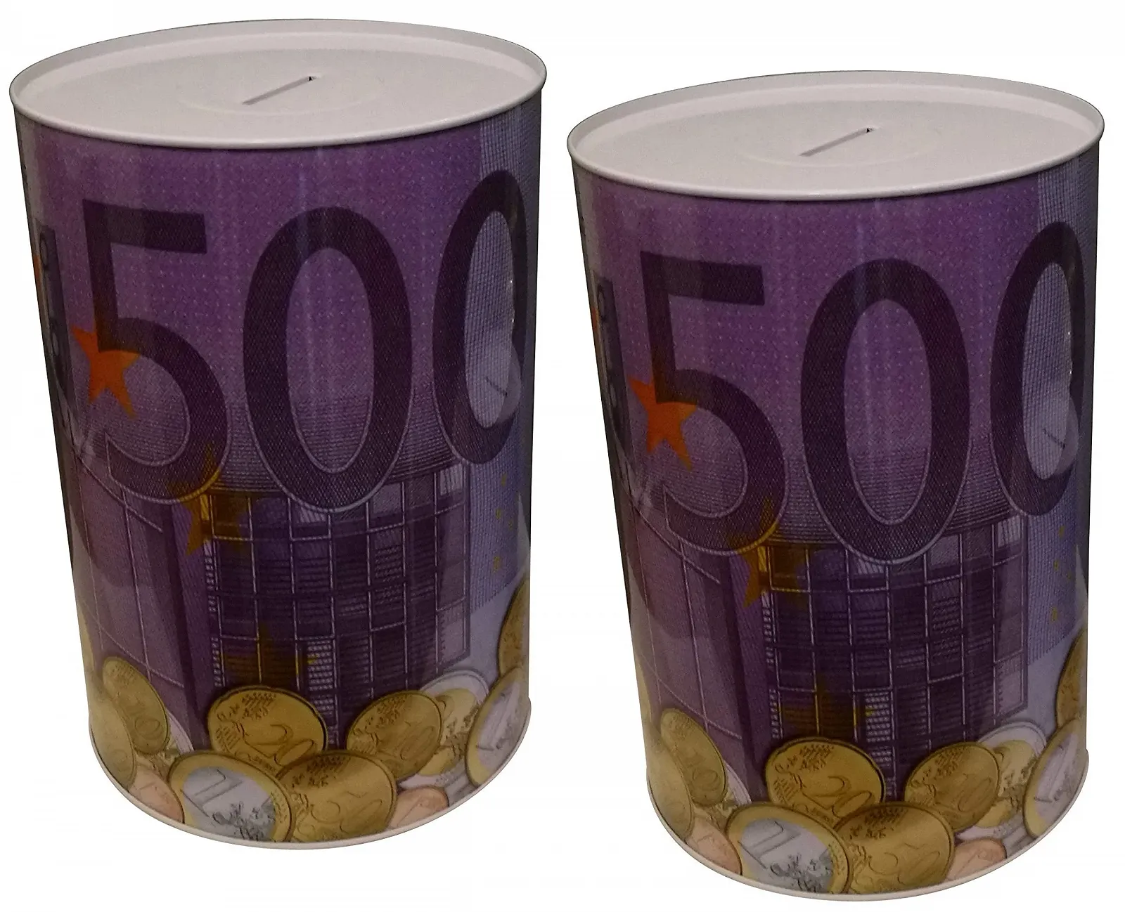 Набор копилок металлических Банкнота Евро 3 шт. 11x7.5 см, фото №6