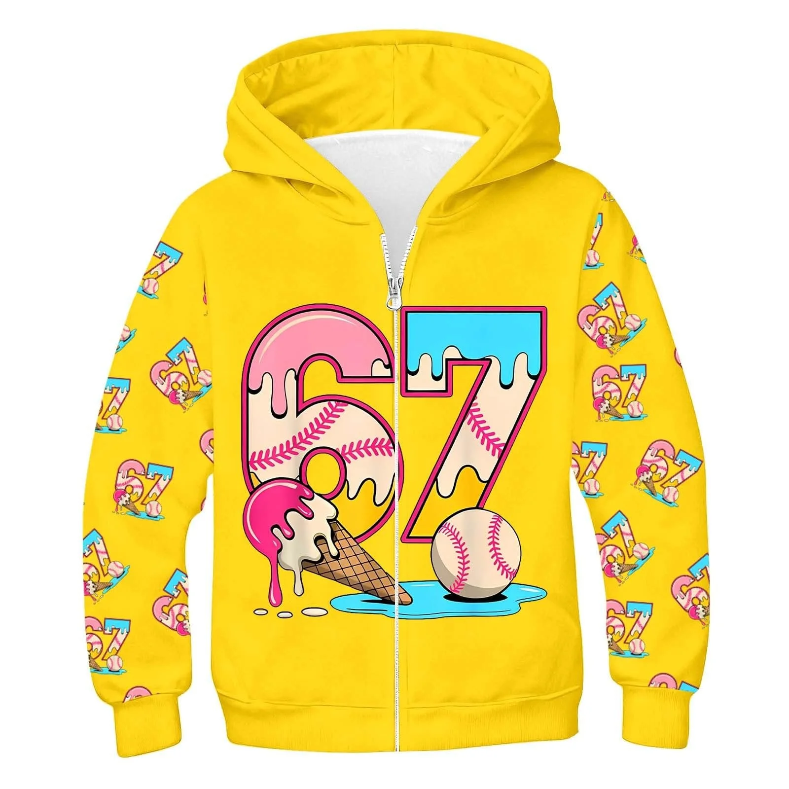 Худи EIS 67 для девочек, флис, фото №1