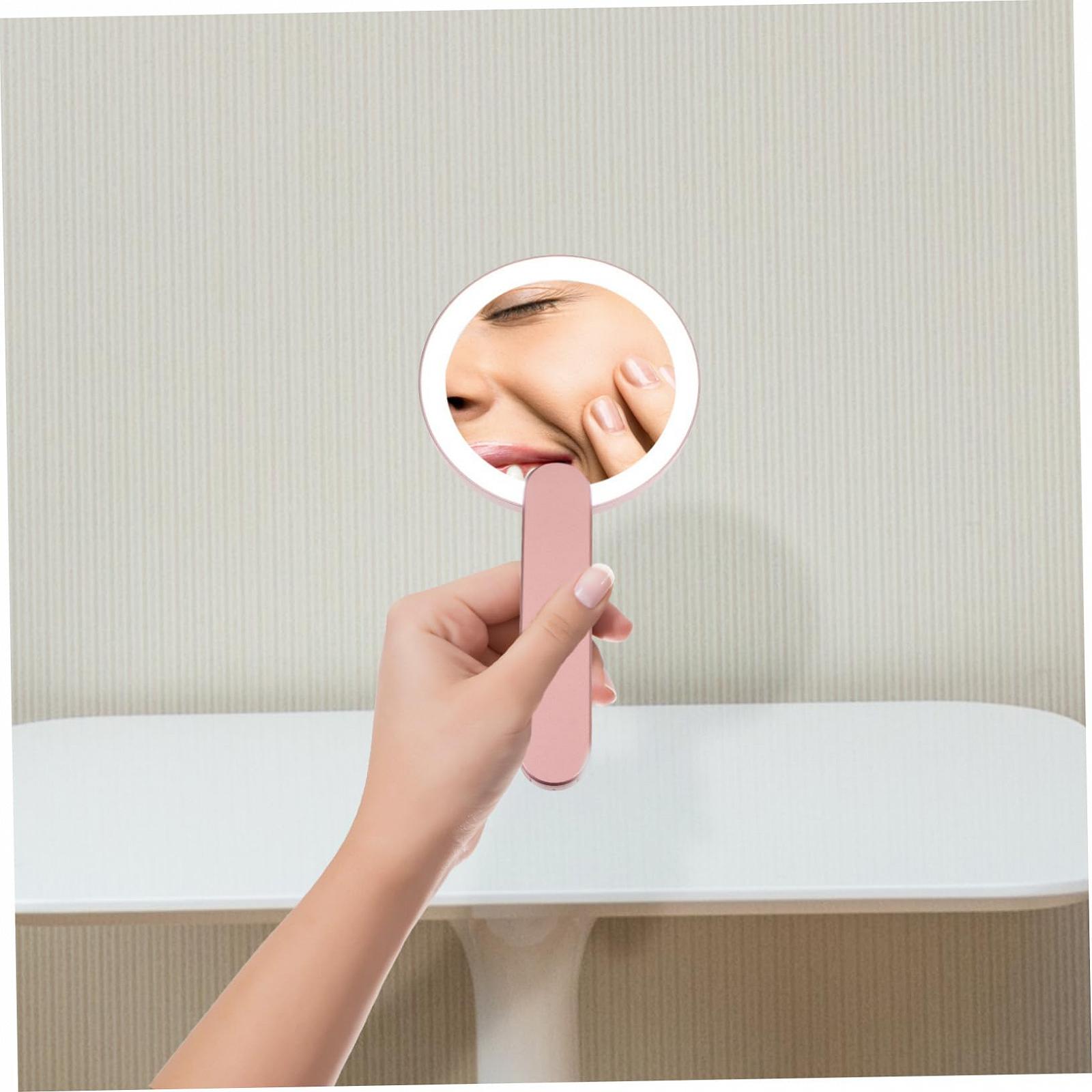 Ручное зеркало Angoily 2 STK Beleuchteter Серебристый, фото №6 Ручное зеркало Angoily 2 STK Beleuchteter Серебристый, фото №6