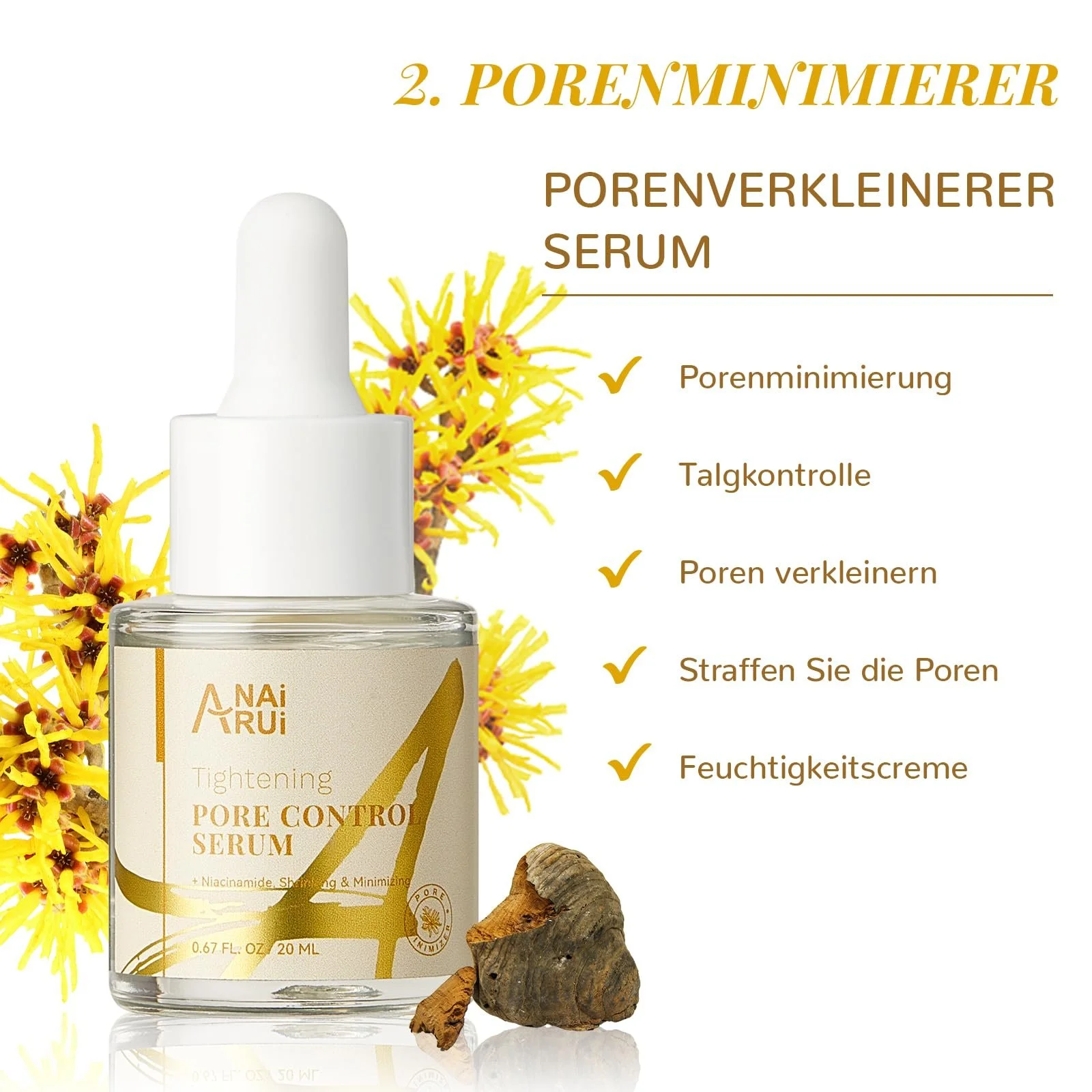 Набір для догляду за шкірою 2-в-1 ANAiRUi, Маска з глиною для пор + Сироватка для звуження пор, фото №5