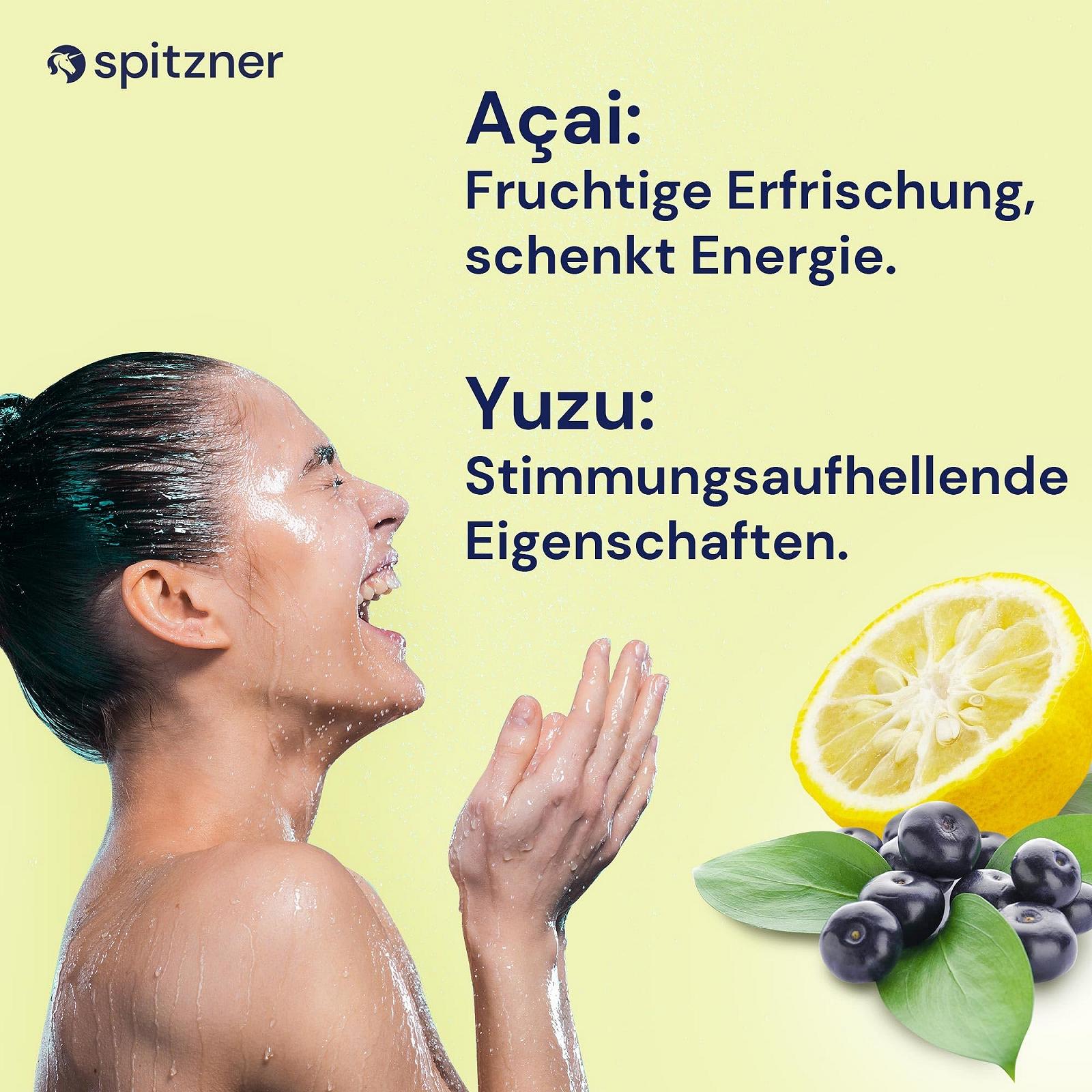 Мус для душу Spitzner Acai Yuzu 6x50 мл, фото №5