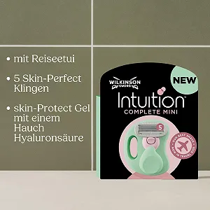 Женская бритва Wilkinson Sword Intuition Complete Mini с дорожным футляром для зоны бикини, подмышек и коленей synthetic.ua - Фото 1