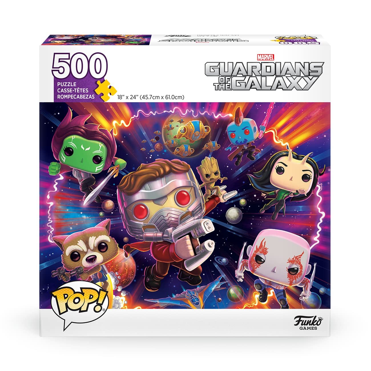 Пазл Funko POP! Puzzles Marvel Guardians of The Galaxy 500 элементов 45.7 см x 61 см Английский язык, фото №1 Пазл Funko POP! Puzzles Marvel Guardians of The Galaxy 500 элементов 45.7 см x 61 см Английский язык, фото №1