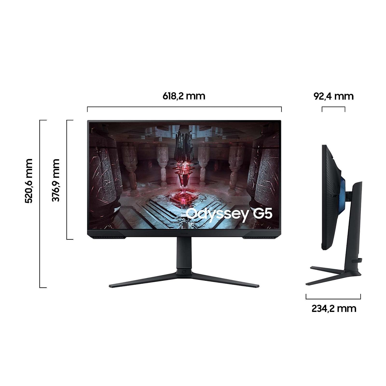 Монитор Samsung Odyssey G51C S27CG510EU 27 дюймов VA панель WQHD разрешение FreeSync Premium 1мс (MPRT) время отклика 165Гц частота обновления Черный, фото №2