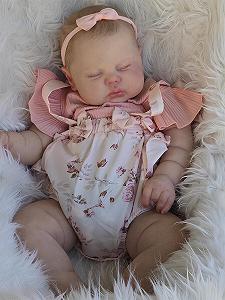 Кукла Zero pam Reborn Doll Девочка 60 см Натуральный Новорожденный Спящий Младенец C Пухлым Весом Тканевое Тело Силиконовая Новорожденная Кукла для Детей - Фото 1